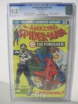 Amazing Spider-man #129 Cgc 9.2 White Pages Marvel Comics 1st App. Of Punisher