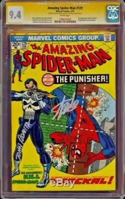 Amazing Spider-man 129 Cgc 9.4 2x Ss John Romita Stan Lee 1st App Punisher Mint