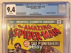 Amazing Spider-man #129 Cgc 9.4 White Pages 1st Appearance Of The Punisher