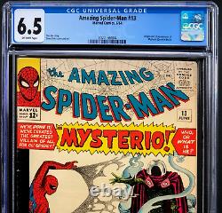 Amazing Spider-man #13 (1964) Cgc 6.5 1st App Of Mysterio! Mega-key