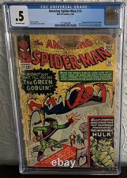 Amazing Spider-man #14 Cgc 0.5 1964 1st Appearance Of The Green Goblin Marvel