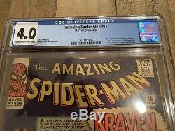 Amazing Spider-man 15 CGC 4.0 1st KRAVEN & 1st Mary Jane Watson