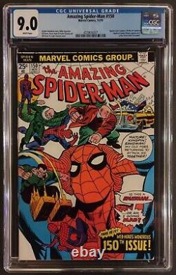 Amazing Spider-man #150 Cgc 9.0 Wp Marvel Comics 1975 Tarantula + Gwen Stacy