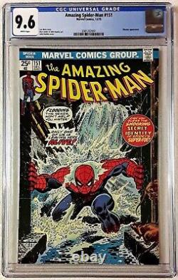 Amazing Spider-man #151 CGC 9.6 White pages