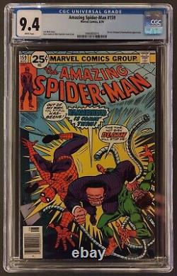 Amazing Spider-man #159 Cgc 9.4 White Pages Marvel Comics 1976 Doctor Octopus