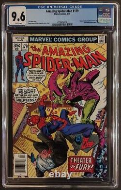 Amazing Spider-man #179 Cgc 9.6 White Pages Marvel Comics 1978 Green Goblin