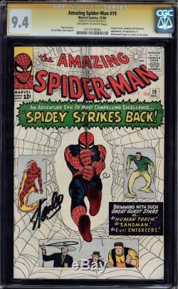 Amazing Spider-man #19 Cgc 9.4 Ss Stan Lee 2nd Highest Graded #1317518004