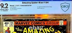 Amazing Spider-man 194 Nm- Cbcs 9.2 Newsstandnot Cgc-1st Black Catkiller Key