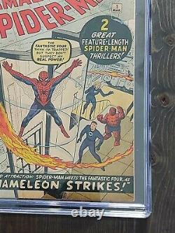 Amazing Spider-man #1cgc 4.0 Marvel 1963 Never Cleaned Or Pressed
