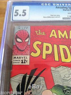 Amazing Spider-man 2 1st Vulture Appearance Terrible Tinkerer Cgc 5.5 Ditko Lee