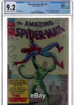 Amazing Spider-man 20 CGC NM- 9.2 1st Scorpion Classic Ditko Near Mint-