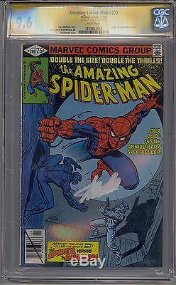 Amazing Spider-man #200 Cgc 9.6 Ss White Pages Signed Stan Lee
