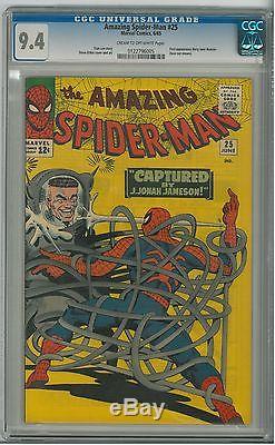 Amazing Spider-man 25, CGC 9.4, June 1965, 1st Mary Jane face not shown, NR