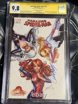 Amazing Spider-man #25 CGC 9.8 SS JSC J. Scott Campbell 1 Variant Cover A