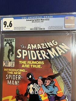 Amazing Spider-man # 252 CGC 9.6 WP 1st app/Black Suit, Newsstand Edition
