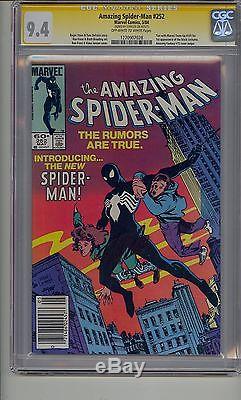 Amazing Spider-man #252 Cgc 9.4 Ss Off-white To White Pages Signed Stan Lee