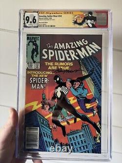 Amazing Spider-man 252 Cgc 9.6 Newsstand First Black Costume Signed Ron Frenz