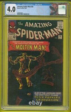 Amazing Spider-man #28 CGC 4.0 SEPTEMBER 1965 Marvel Comic 1st Molten Man 24-475