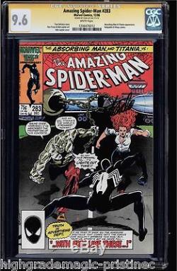 Amazing Spider-man #283 Cgc 9.6 White Ss Stan Lee Signed Cgc #1206476012