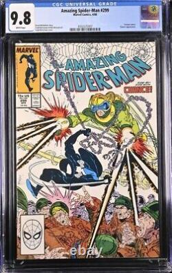 Amazing Spider-man #299 Cgc 9.8 Venom Cameo Todd Mcfarlane White Pages