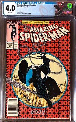 Amazing Spider-man #300 CGC 4.0. WP NEWSSTAND 1st App. Of Venom! Custom Label