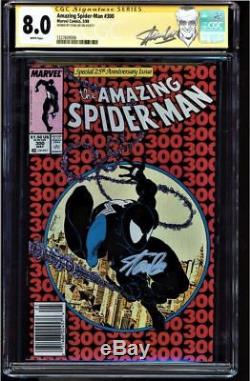 Amazing Spider-man #300 Cgc 8.0 White Ss Stan Lee 25th Anniversary #1227609006
