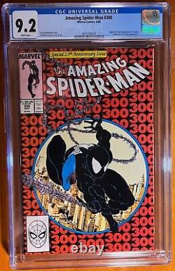 Amazing Spider-man #300 Cgc 9.2 Nm White Pages -1st Full Venom 1988