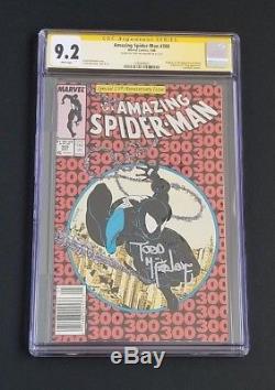 Amazing Spider-man #300 Cgc 9.2 (nm-) Mcfarlane Signed 1st Venom