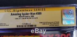 Amazing Spider-man #300 Cgc 9.2 (nm-) Mcfarlane Signed 1st Venom