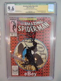 Amazing Spider-man #300 Cgc 9.6 Signed Ss 2x Stan Lee Todd Mcfarlane 1st Venom