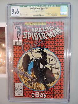Amazing Spider-man #300 Cgc 9.6 Signed Ss 2x Stan Lee Todd Mcfarlane 1st Venom