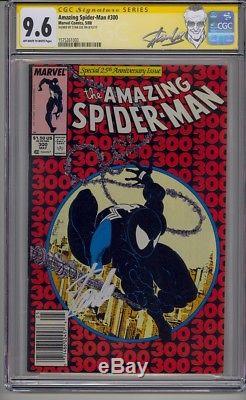 Amazing Spider-man #300 Cgc 9.6 Ss Signed Stan Lee Htf Upc Newsstand Variant