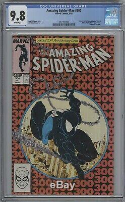 Amazing Spider-man 300 Cgc 9.8 Todd Mcfarlane First Full Venom 1988 White Pages