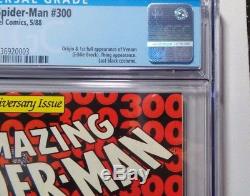 Amazing Spider-man #300 Origin & 1st Full Venom 1988 Mcfarlane Key Cgc 9.8 White