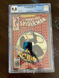 Amazing Spider-man #300 (may 88') Cgc 9.0 Rare Newsstand Edition-1st Venom