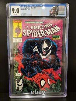Amazing Spider-man #316 Venom & Black Cat Custom Label White Pages 9.0 Cgc