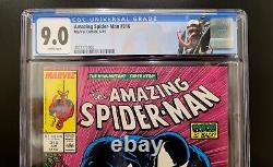 Amazing Spider-man #316 Venom & Black Cat Custom Label White Pages 9.0 Cgc