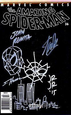 Amazing Spider-man #36 V2 Cgc 9.8 Ss Stan Lee Romita Sr Jr S. Hanna Sketch 9/11