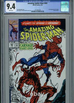 Amazing Spider-man #361 CGC 9.4 NM Marvel Comics 1st Carnage Amricons B9