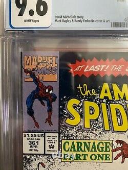 Amazing Spider-man #361 CGC 9.6 White pages