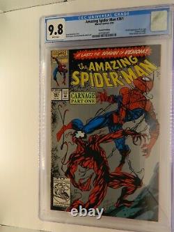 Amazing Spider-man 361 CGC 9.8. First Appearance of Carnage! Second print
