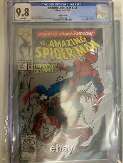 Amazing Spider-man #361 CGC 9.8 NM/mt 2nd Print Marvel 1st Carnage plus 362 &363