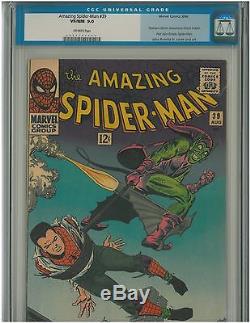 Amazing Spider-man 39, CGC 9.0, OW Pages, First Romita classic cover, August 1966