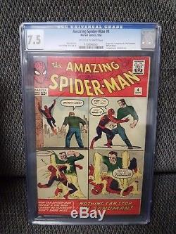 Amazing Spider-man 4 Cgc 7.5 First Appearance Sandman And Betty Brant Lee/ditko
