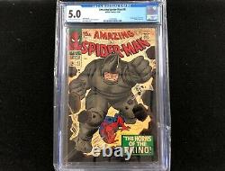 Amazing Spider-man #41 Cgc 5.0 C/ow 1st Appearance Of Rhino Key Issue