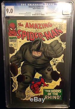 Amazing Spider-man # 41 cgc 9.0,1st print, Stan lee, Romita goblin arc, 39