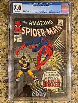 Amazing Spider-man #46 Cgc 7.0 Fn/vf / 1st Shocker / Marvel Comic