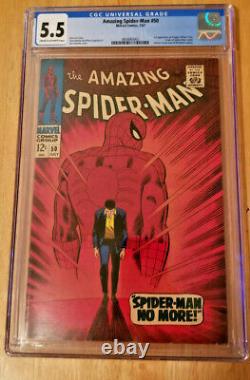 Amazing Spider-man #50 1st App Kingpin Cgc 5.5 Spider-man Origin Retold