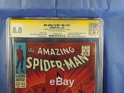 Amazing Spider-man #50 7/67 CGC 8.0 Signed by Stan Lee & John Romita