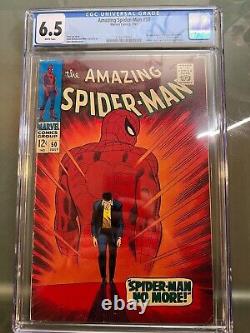 Amazing Spider-man #50 Cgc 6.5 Fn+ White Pages 1st Kingpin Beautiful Copy